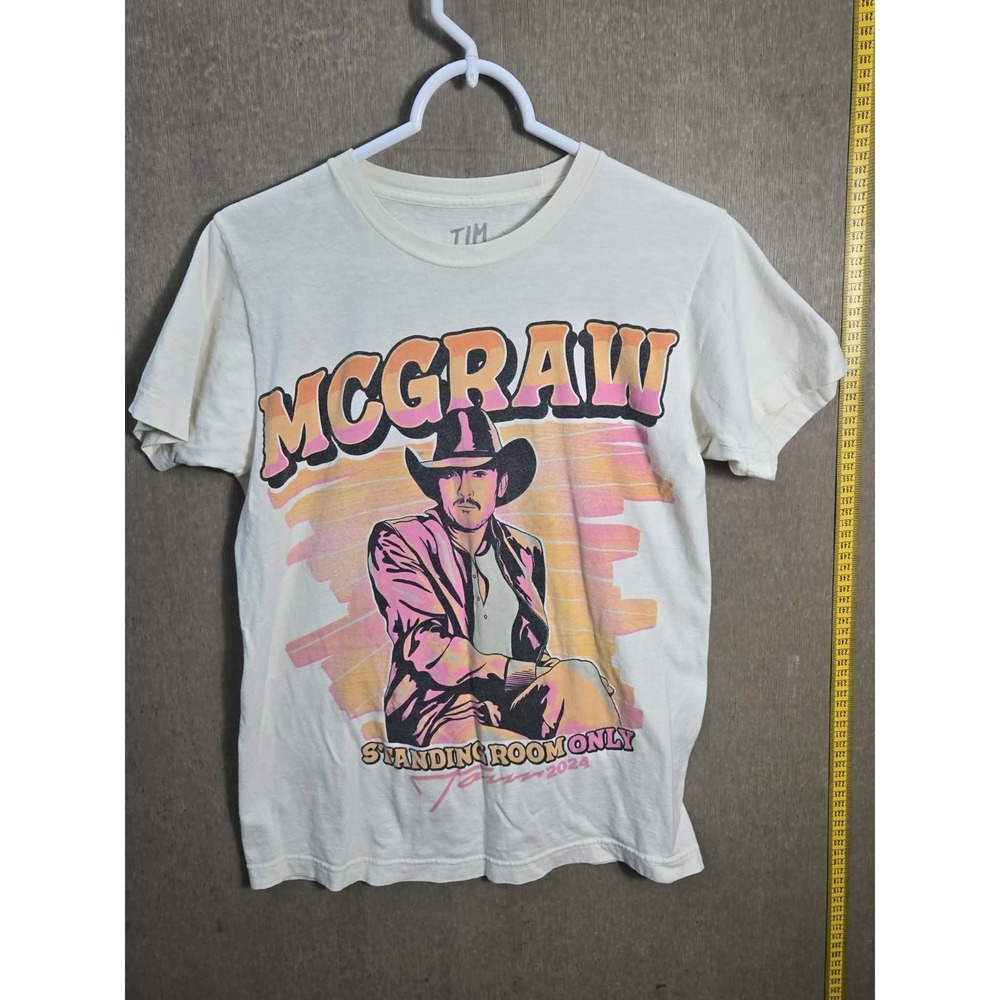 Tim McGraw Standing Room Only Tour 2024 Concert T Shirt Size Small Country